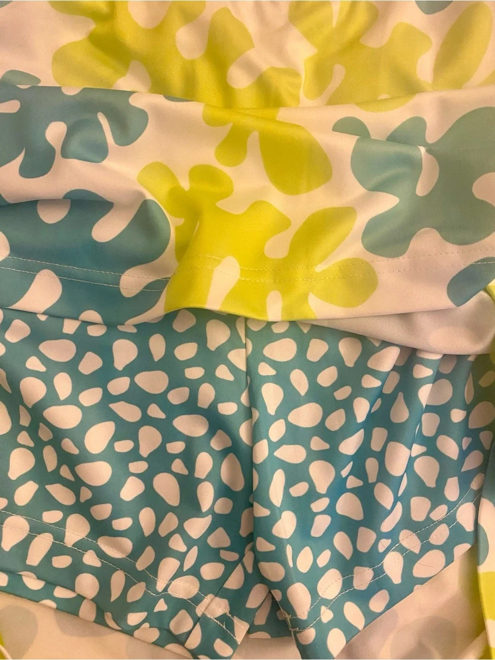 Gretchen Scott Designs  Skort  in Teal & Lime Print-XL